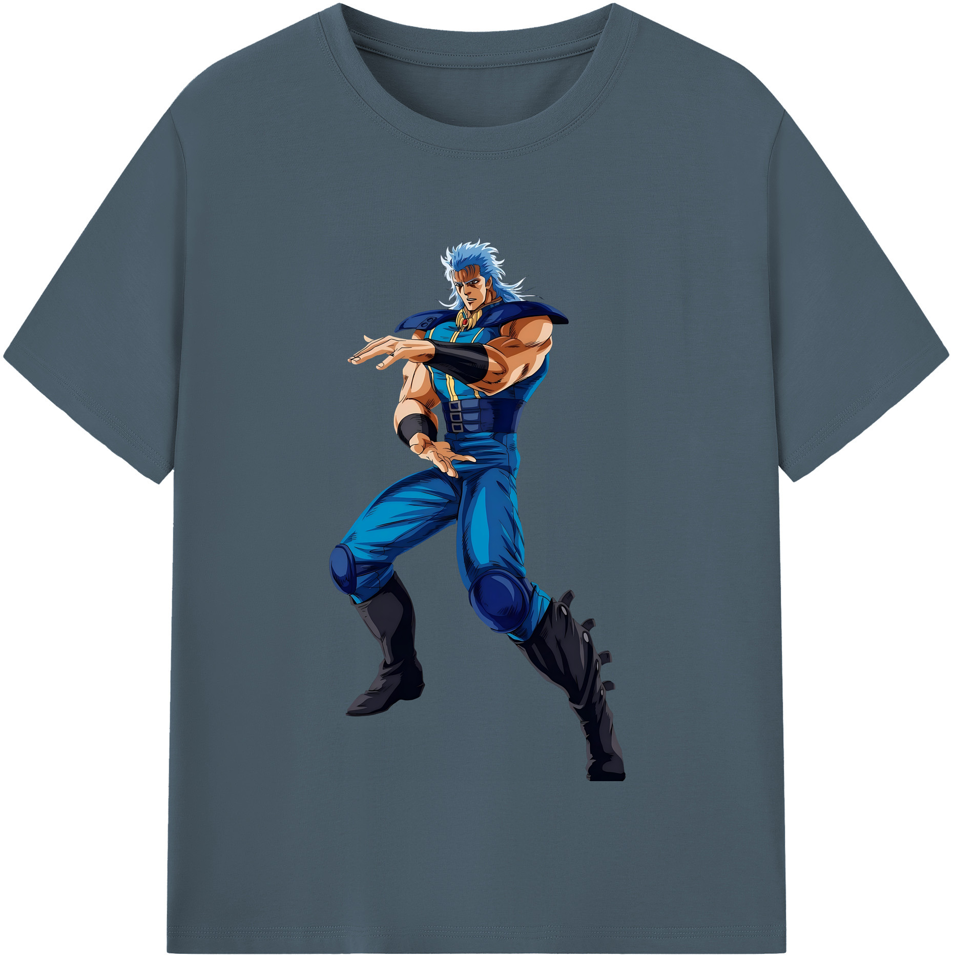 （画像用） 北斗の拳 Fist of the North Star 綿100％半袖Tシャツ（フロントプリント）